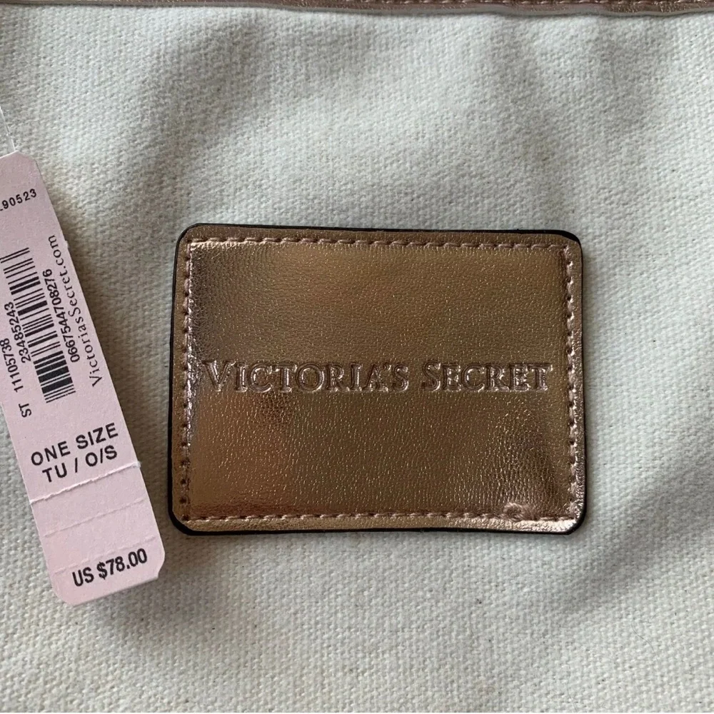 Victoria’s Secret New Canvas Rose Gold Tote